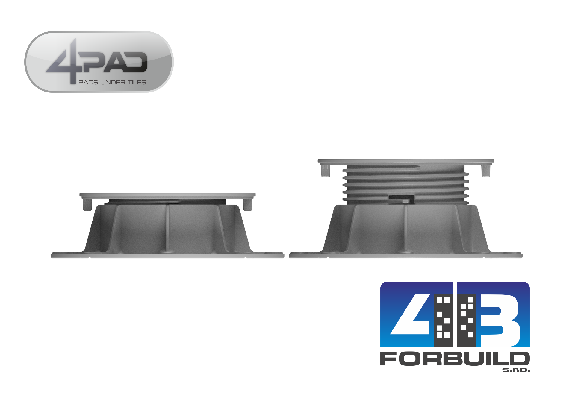 4PAD EASY E3 - terč pod dlažbu nastaviteľný ( 52 - 81 mm)